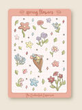 Spring Flowers Sticker Sheet